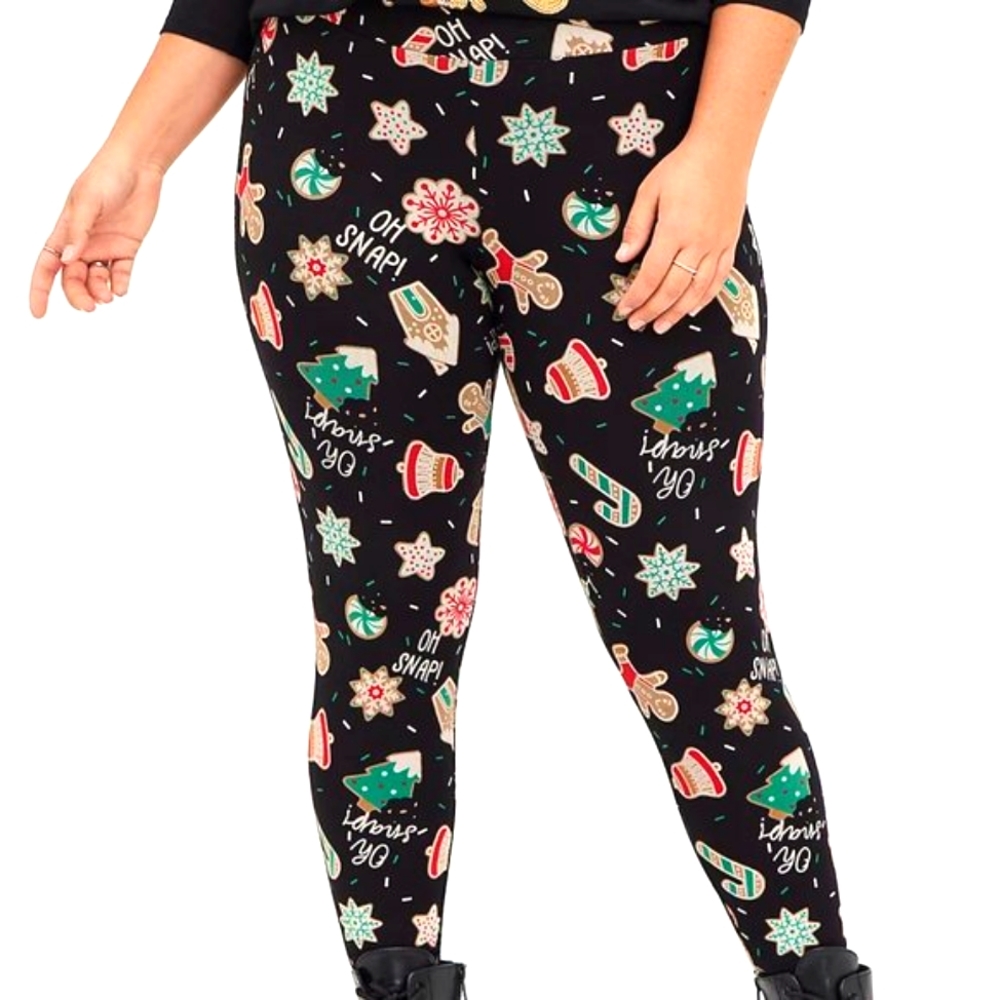 ❤️NWT TORRID LEGGING - CHRISTMAS PRINT COOKIE - FULL LENGTH - PLUS SIZE 2X
